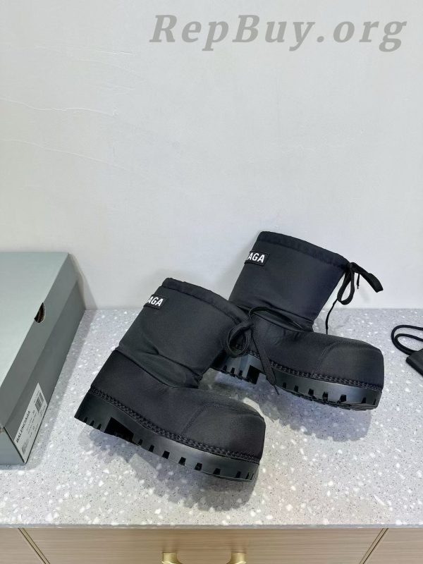 Balenciaga Black Alaska Low Nylon Snow Boot PB 241028 - 图片 3