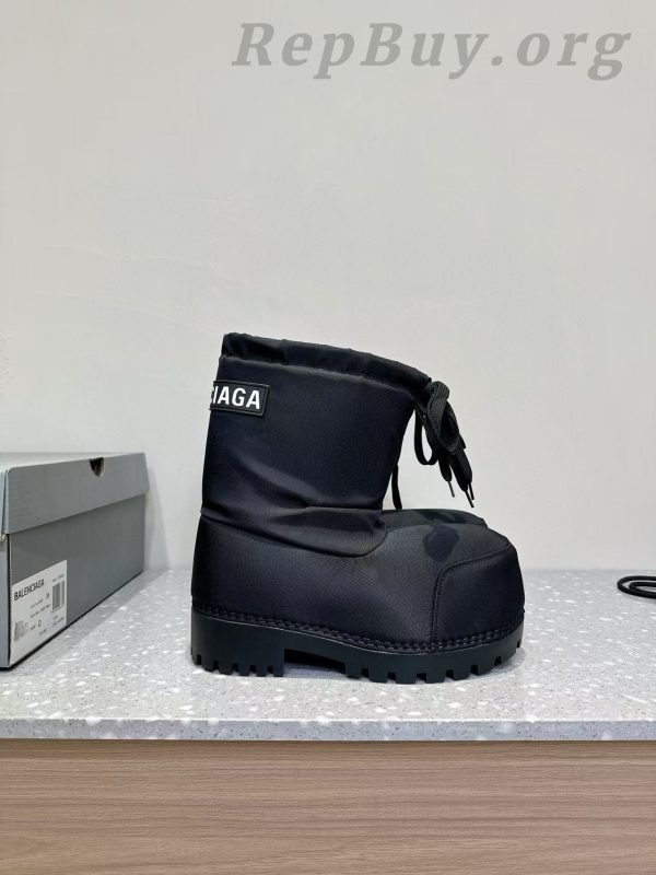 Balenciaga Black Alaska Low Nylon Snow Boot PB 241028 - 图片 2