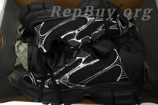 Balenciaga 3XL Sneaker Black And White 542228 W2RB8 1090 - 图片 12