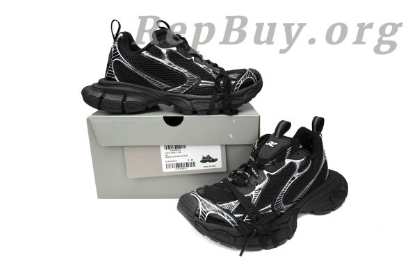 Balenciaga 3XL Sneaker Black And White 542228 W2RB8 1090 - 图片 14
