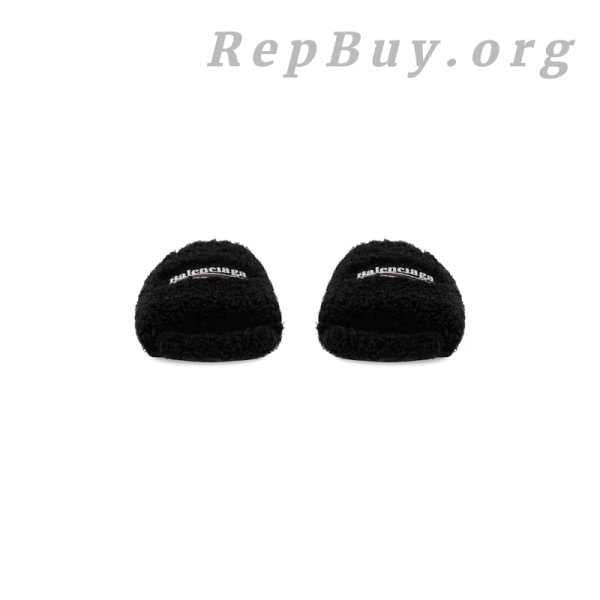 Balenciaga Black Furry Slides(QC needs at least 5 days or more) - 图片 4