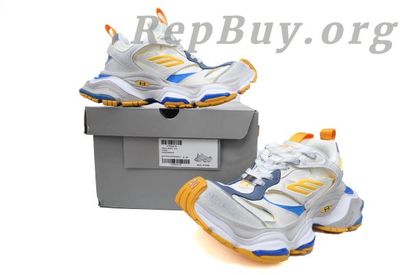 Balenciaga Cargo Sneaker White/Grey/Orange/Blue 785754 W2MV1 9174 - 图片 10