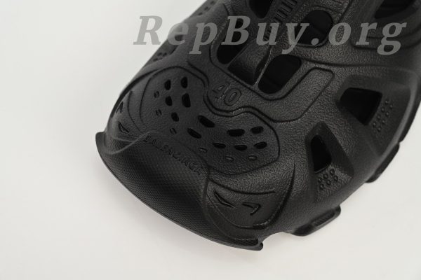 Balenciaga HD Mule Black Rubber 735249W3CES1000 - 图片 5