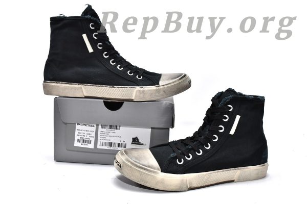 Balenciaga Paris High Top Black 688752W3RC11090 - 图片 4