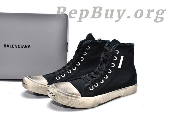 Balenciaga Paris High Top Black 688752W3RC11090 - 图片 3