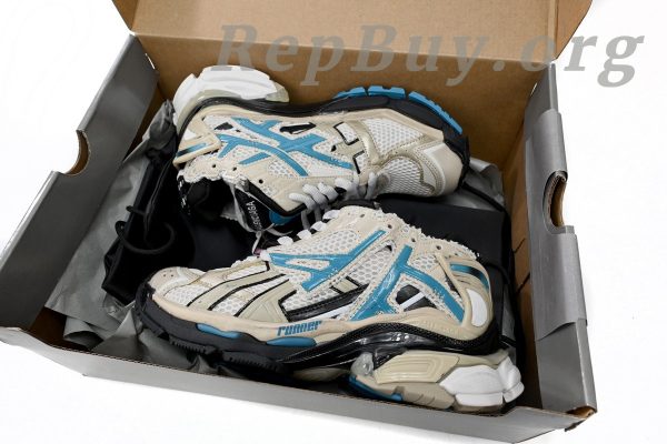 Balenciaga Runner Beige Grey Blue 677402 W5RH6 0312 - 图片 12