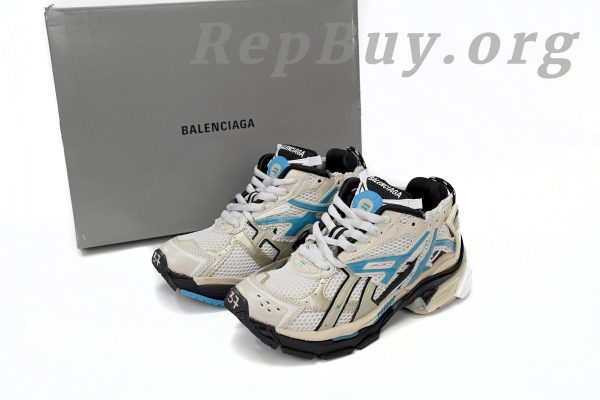 Balenciaga Runner Beige Grey Blue 677402 W5RH6 0312 - 图片 13