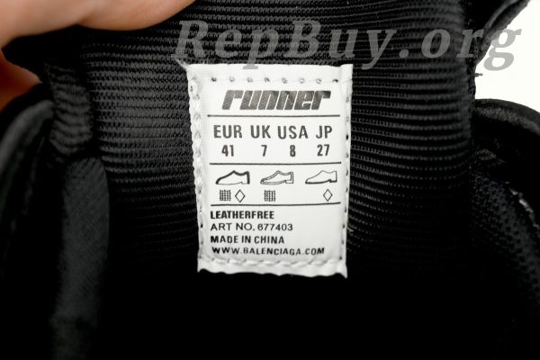 Balenciaga Runner Black - 图片 9