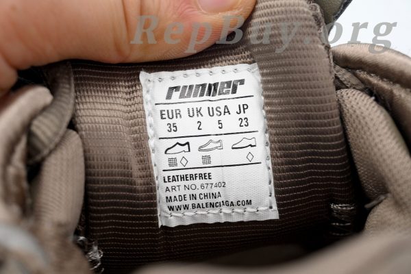 Balenciaga Runner Black Brown 677402 W3RB2 2010 - 图片 5