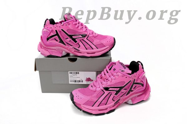 Balenciaga Runner Black Pink 677402 W3RB2 5510 - 图片 15