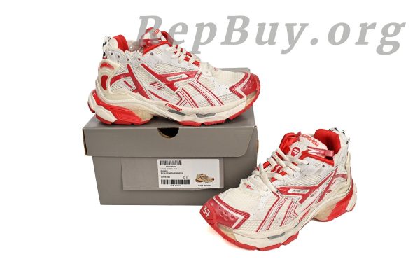 Balenciaga Runner Blue White Red 677402 W3RB2 9060 - 图片 13
