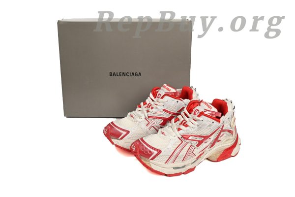 Balenciaga Runner Blue White Red 677402 W3RB2 9060 - 图片 14