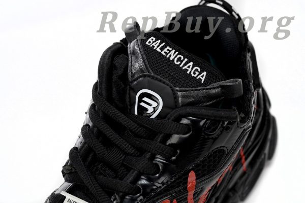 Balenciaga Runner Graffiti Black Red 677402 W3RB1 0102 - 图片 11