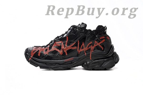 Balenciaga Runner Graffiti Black Red 677402 W3RB1 0102