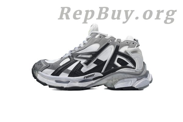 Balenciaga Runner Gray White Black 677402 W3RB2 9012