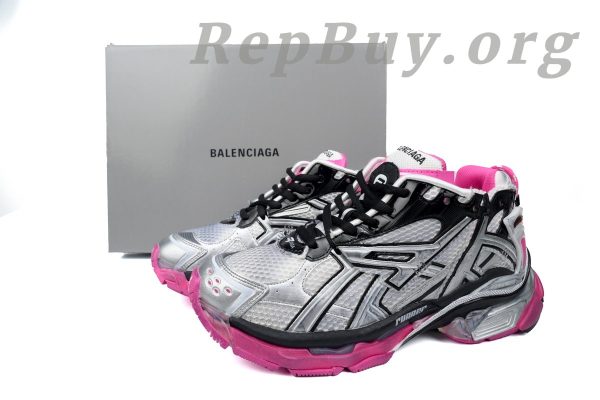 Balenciaga Runner Silver Pink 677402 W3RB2 9155 - 图片 11