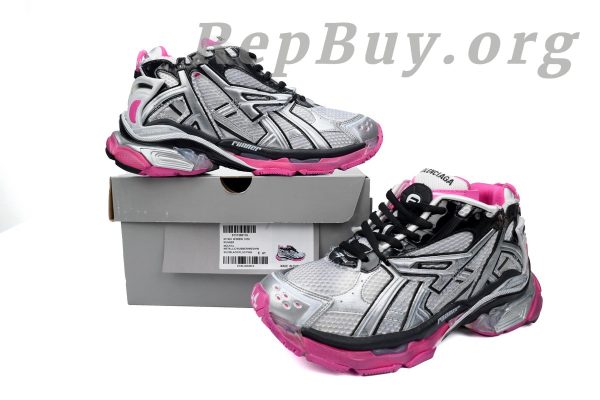 Balenciaga Runner Silver Pink 677402 W3RB2 9155 - 图片 12