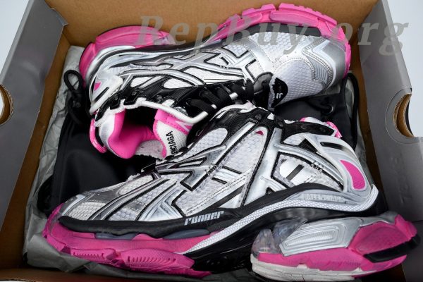 Balenciaga Runner Silver Pink 677402 W3RB2 9155 - 图片 10