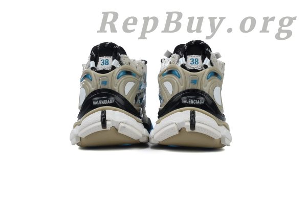 Balenciaga Runner Sneaker Beige Grey Blue 677403 W0RB6 2028 - 图片 3
