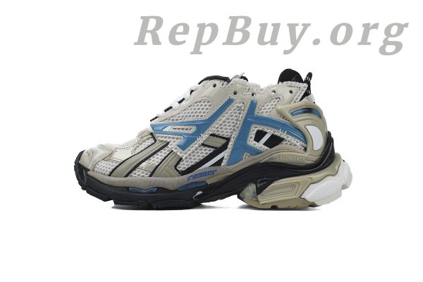 Balenciaga Runner Sneaker Beige Grey Blue 677403 W0RB6 2028