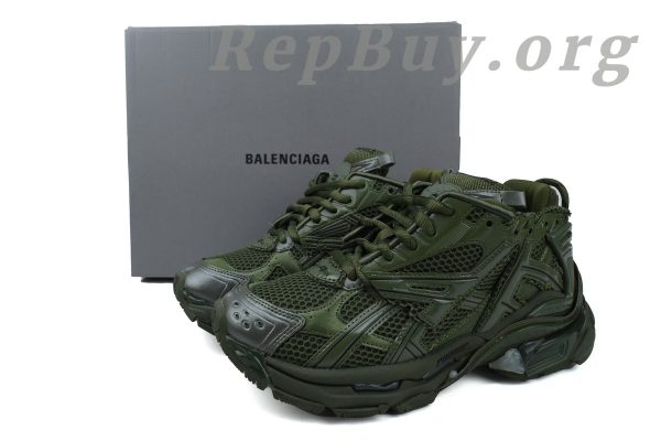 Balenciaga Runner Sneaker Dark Green 677403 W3RB1 3031 - 图片 10