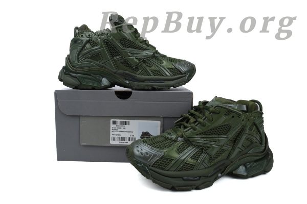 Balenciaga Runner Sneaker Dark Green 677403 W3RB1 3031 - 图片 11