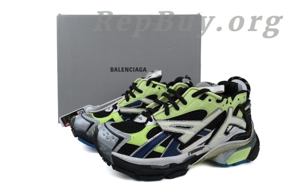 Balenciaga Runner Sneaker Grey Blue Green 677403 W3RB5 5179 - 图片 11