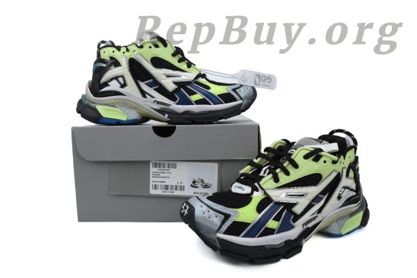 Balenciaga Runner Sneaker Grey Blue Green 677403 W3RB5 5179 - 图片 12