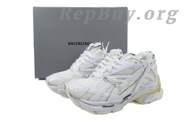 Balenciaga Runner Sneaker White 677402 W3RB1 9000 - 图片 11