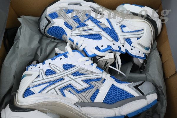 Balenciaga Runner Sneaker White Blue 677403 W3RB3 4912 - 图片 10