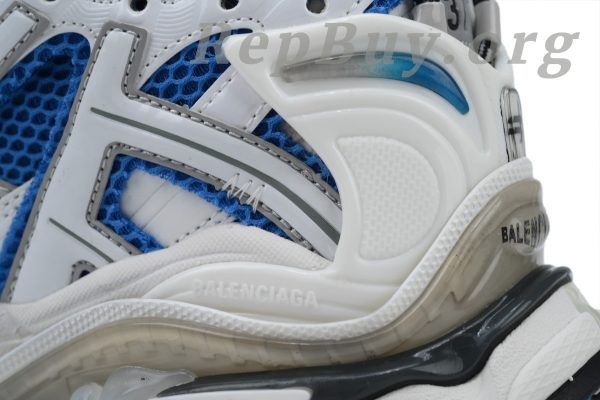Balenciaga Runner Sneaker White Blue 677403 W3RB3 4912 - 图片 9