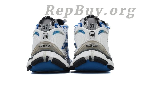 Balenciaga Runner Sneaker White Blue 677403 W3RB3 4912 - 图片 4