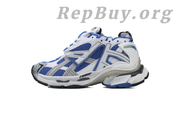 Balenciaga Runner Sneaker White Blue 677403 W3RB3 4912