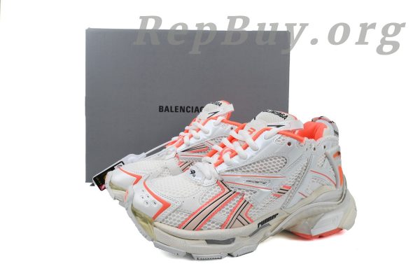 Balenciaga Runner Sneaker White Fluo Orange 677403 W3RBM 2013 - 图片 11