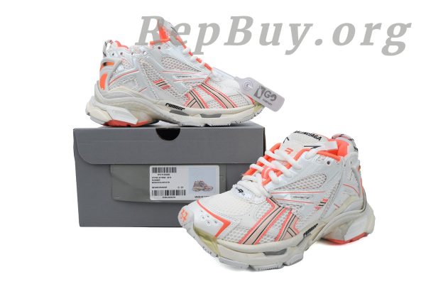 Balenciaga Runner Sneaker White Fluo Orange 677403 W3RBM 2013 - 图片 12