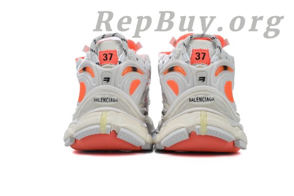 Balenciaga Runner Sneaker White Fluo Orange 677403 W3RBM 2013 - 图片 3