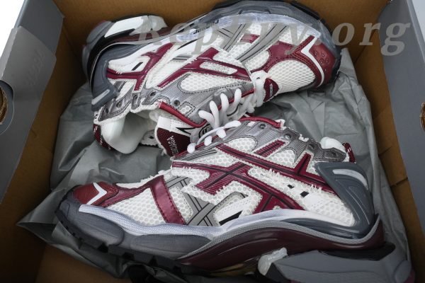 Balenciaga Runner Sneaker White Wine Red 677403 W3RB3 9069 - 图片 10