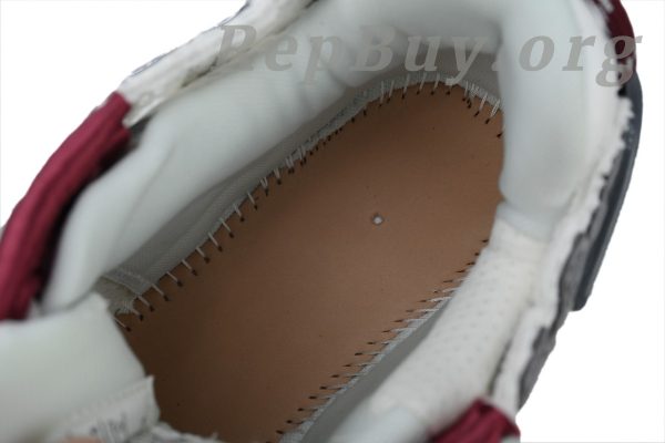 Balenciaga Runner Sneaker White Wine Red 677403 W3RB3 9069 - 图片 5