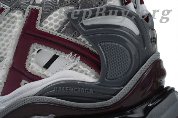 Balenciaga Runner Sneaker White Wine Red 677403 W3RB3 9069 - 图片 9