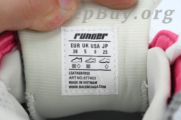 Balenciaga Runner Sneaker White Yellow Purple 677403 W3RBB 9069 - 图片 8