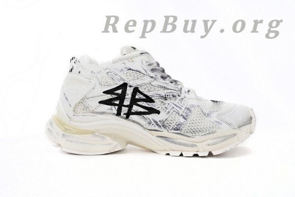 Balenciaga Runner White And Black Characters 677402 W3RBQ 9010 - 图片 3