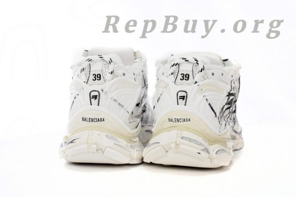 Balenciaga Runner White And Black Characters 677402 W3RBQ 9010 - 图片 4