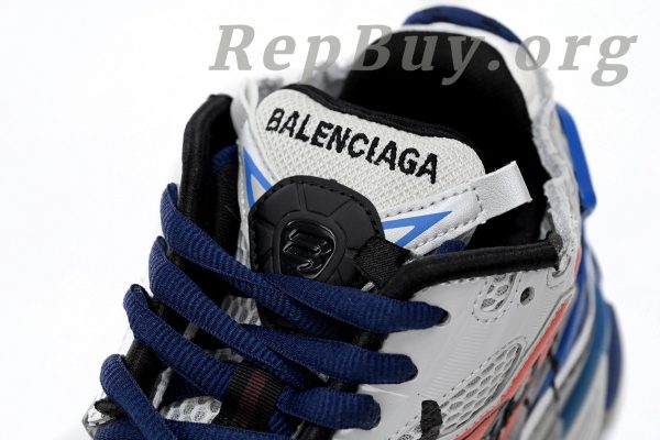 Balenciaga Runner White And Blue Printing 677402 W3RB6 1264 - 图片 10