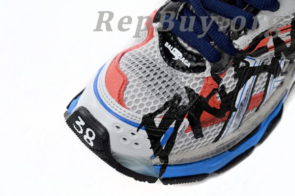 Balenciaga Runner White And Blue Printing 677402 W3RB6 1264 - 图片 11