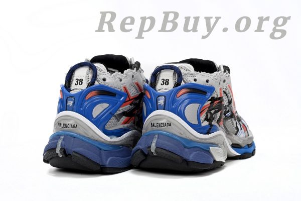 Balenciaga Runner White And Blue Printing 677402 W3RB6 1264 - 图片 3