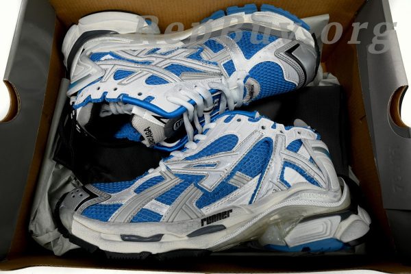 Balenciaga Runner White Blue 677402W3RB34912 - 图片 12