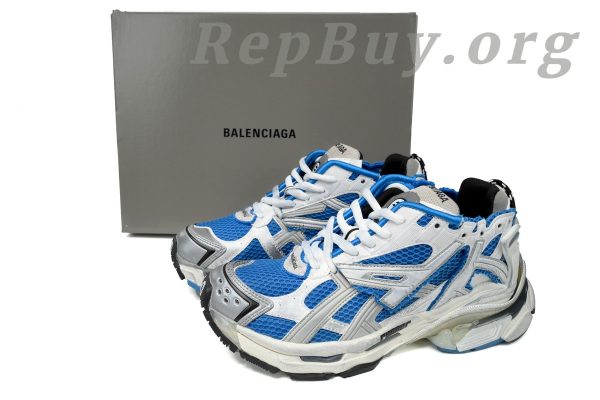 Balenciaga Runner White Blue 677402W3RB34912 - 图片 13