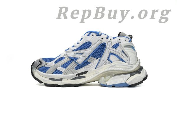 Balenciaga Runner White Blue 677402W3RB34912