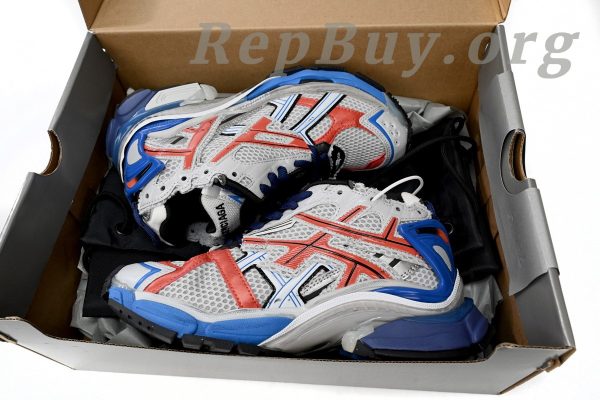 Balenciaga Runner White Blue Orange 677402 W3RB6 1264 - 图片 13