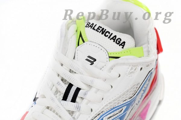 Balenciaga Runner White Blue Red 677402 W3RB6 9645 - 图片 4